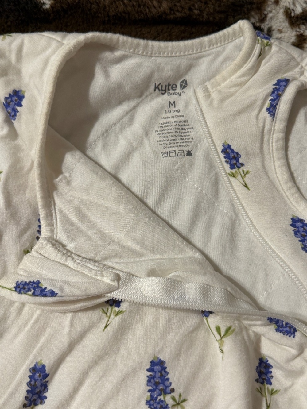 Kyte baby Medium 1.0 Tog bluebonnet sleep sack